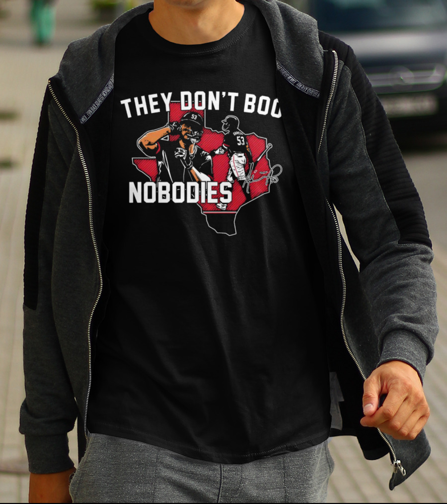They Don’t Boo Nobodies Texas Baseball Signature 53 T-Shirt