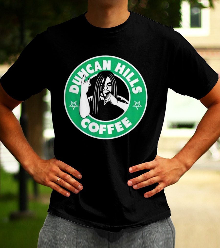 Duncan Hills Coffee Metalocalypse Starbucks Emblem T-Shirt
