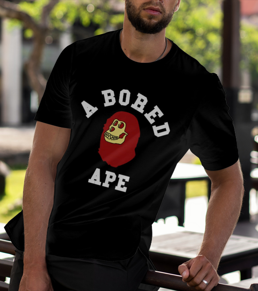 A Bored Ape Red Skull T-Shirt