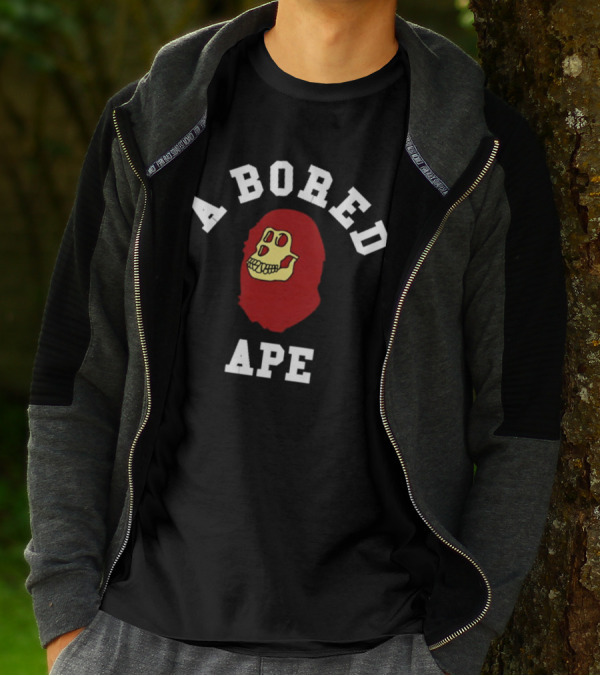 A Bored Ape Red Skull T-Shirt
