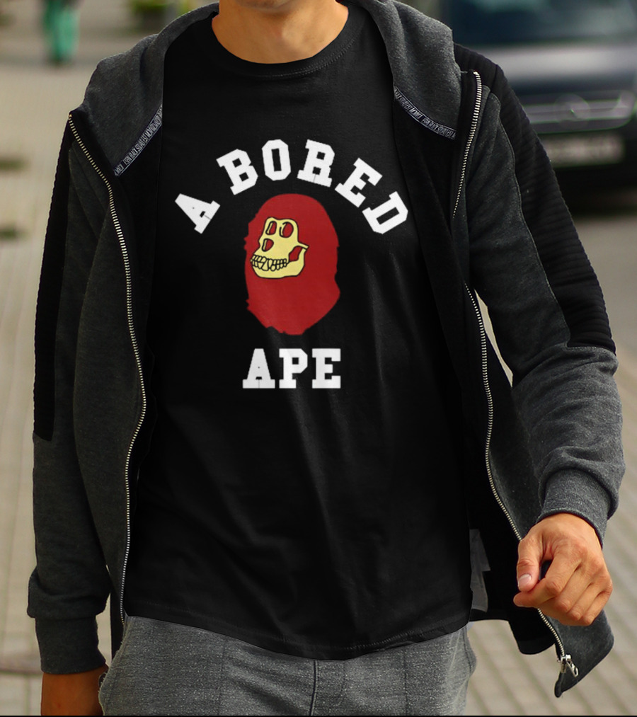 A Bored Ape Red Skull T-Shirt