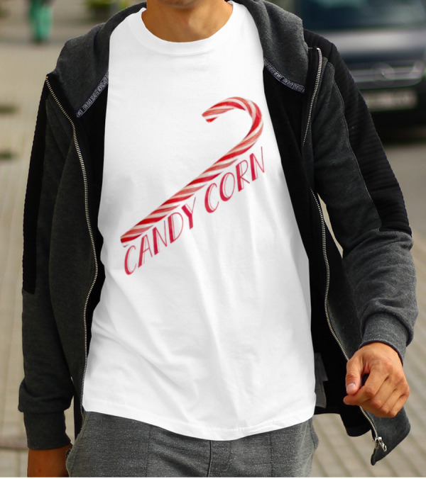Candy Corn Candy Cane Mischief T-Shirt