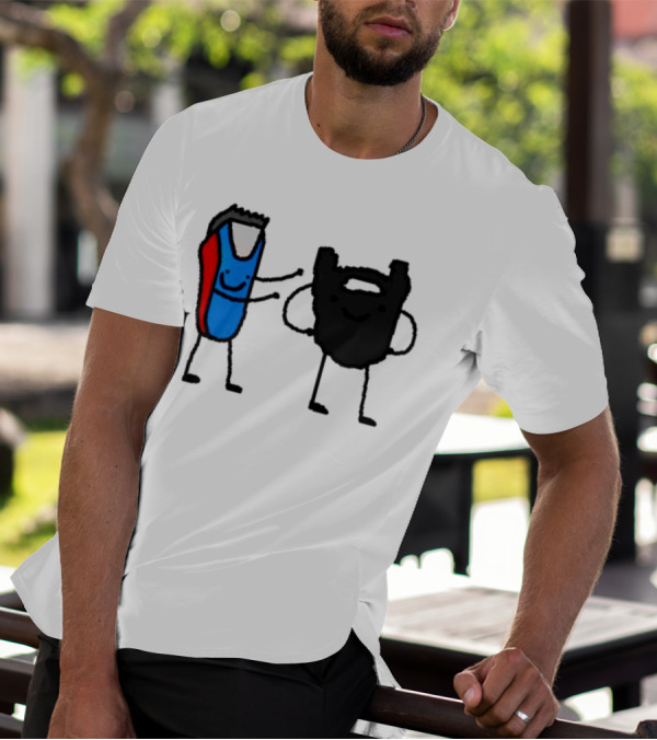 Clipps And Beard Clippers And Facial Hair Cartoon T-Shirt