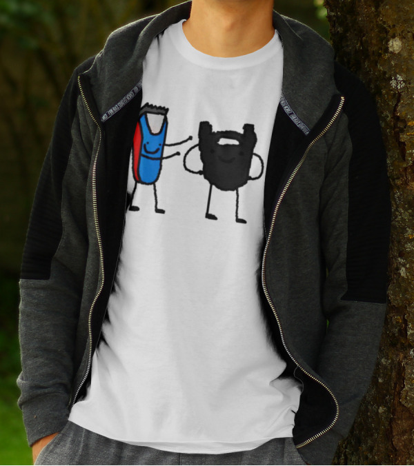 Clipps And Beard Clippers And Facial Hair Cartoon T-Shirt
