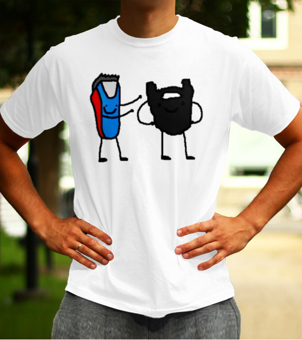 Clipps And Beard Clippers And Facial Hair Cartoon T-Shirt