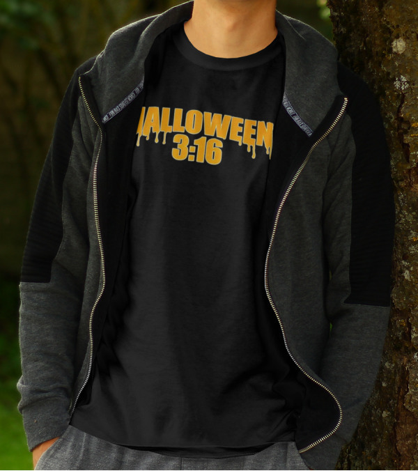 Halloween 3 16 Dripping Slime Font T-Shirt