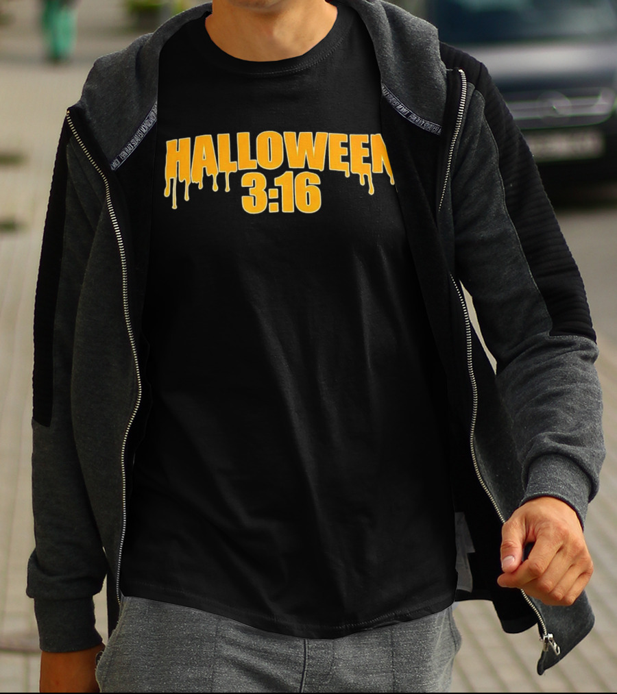 Halloween 3 16 Dripping Slime Font T-Shirt