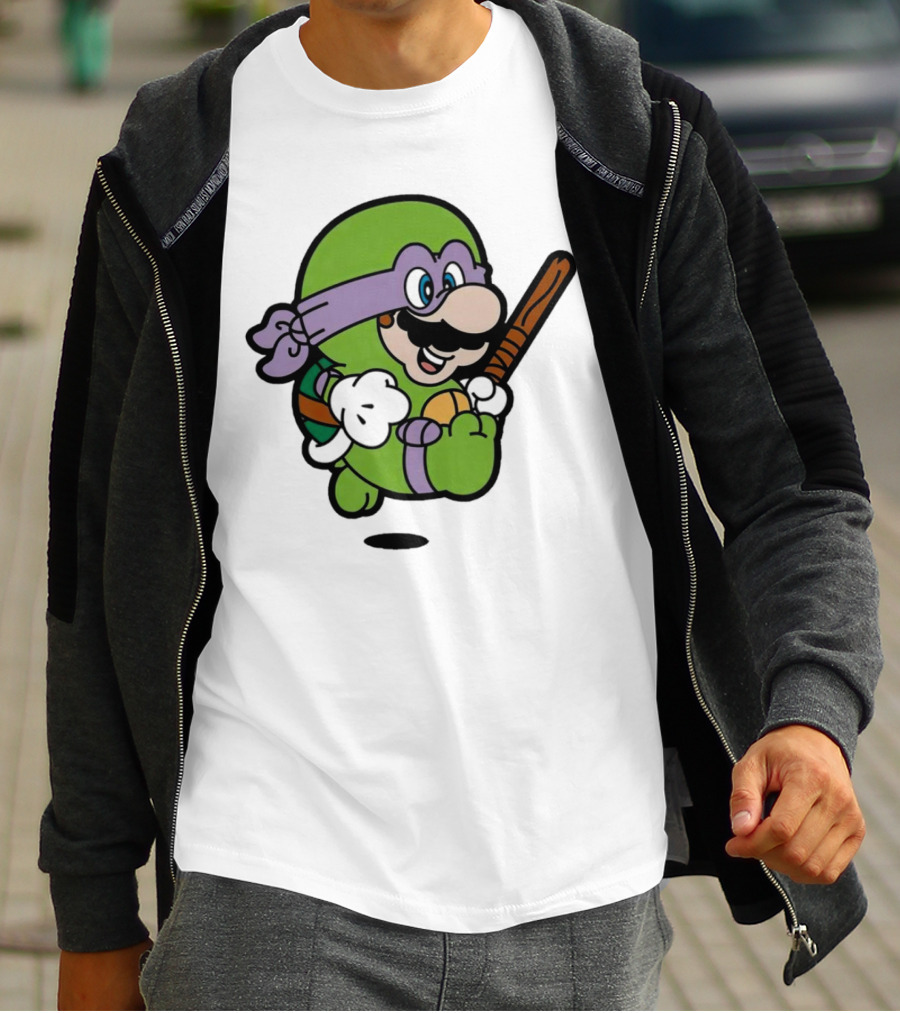 Mario Super Donny Bro Ninja Parody Character T-Shirt