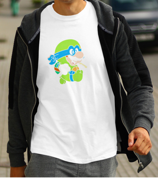Super Mario Leo Bro Ninja Character T-Shirt