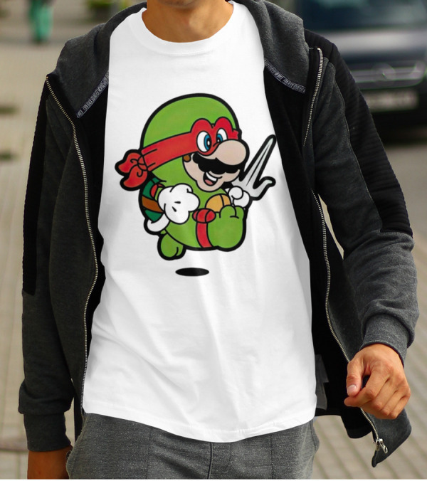Super Mario Raph Ninja Bro Adventures T-Shirt