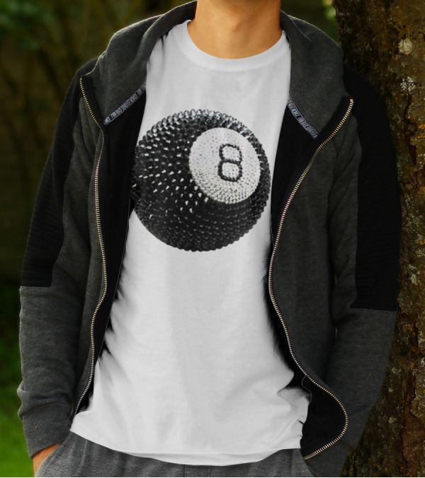 Lucky 8 Ball Crystal Sparkle Sphere T-Shirt