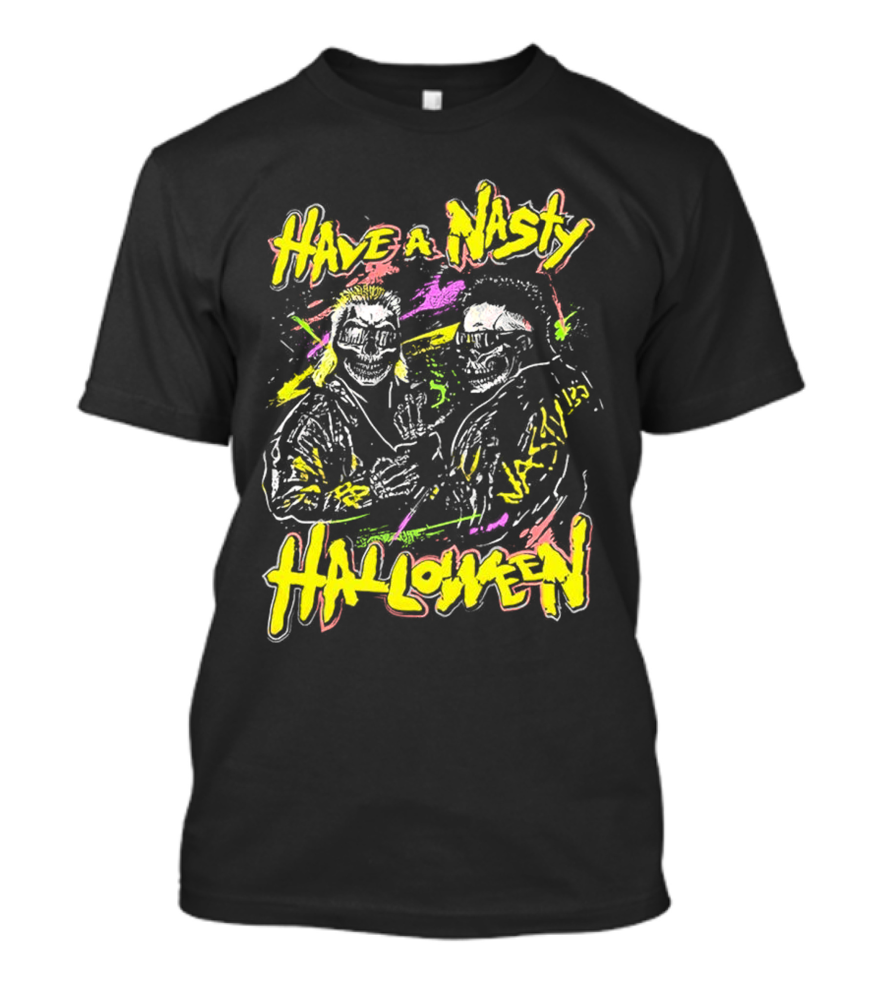 Have a Nasty Halloween Skeleton Warriors Vi...T-Shirt 
