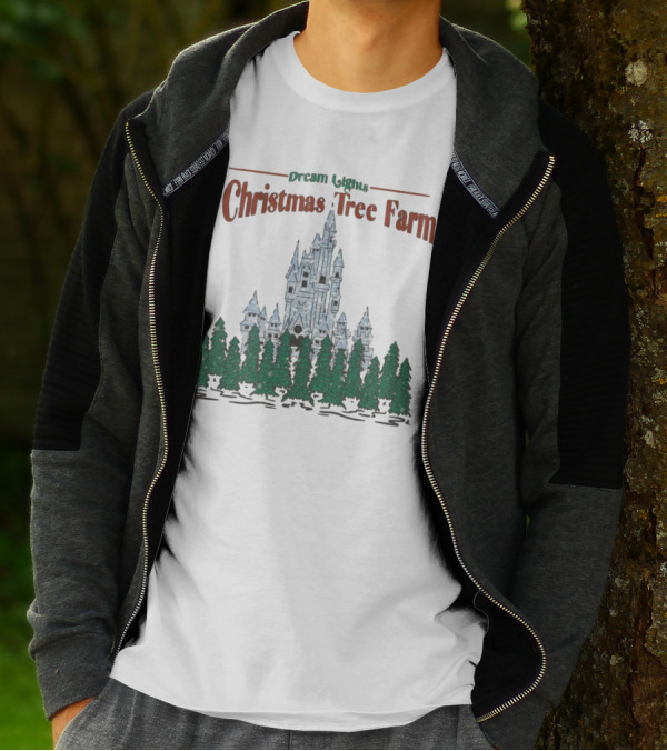 Dream Lights Christmas Tree Farm Castle T-Shirt
