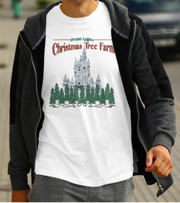Dream Lights Christmas Tree Farm Castle T-Shirt