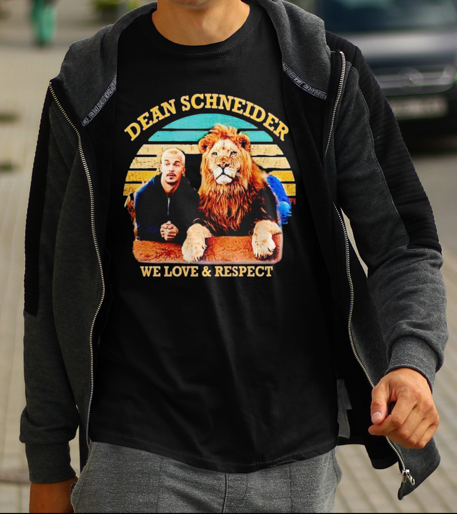Dean Schneider We Love And Respect Lion T-Shirt