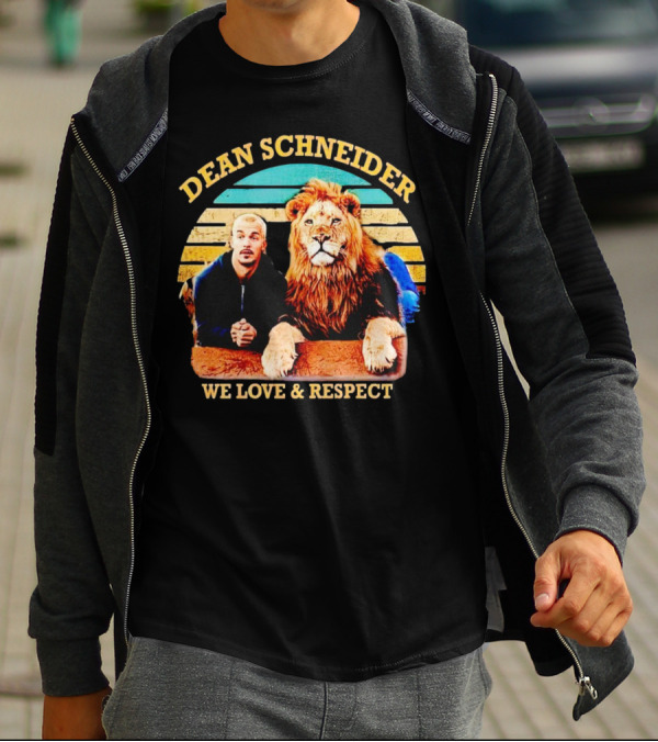 Dean Schneider We Love And Respect Lion T-Shirt