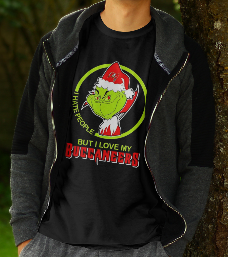Grinch I Hate People But I Love My Buccaneers T-Shirt