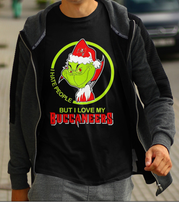 Grinch I Hate People But I Love My Buccaneers T-Shirt