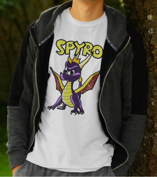 SPYRO The Dragon Hero With Crown And Wings T-Shirt