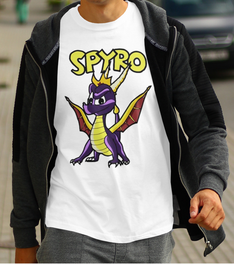 SPYRO The Dragon Hero With Crown And Wings T-Shirt