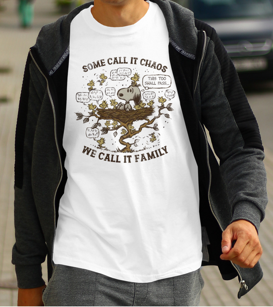 Snoopy And Woodstock Some Call It Chaos We Call It Family This Too Shall Pass T-Shirt