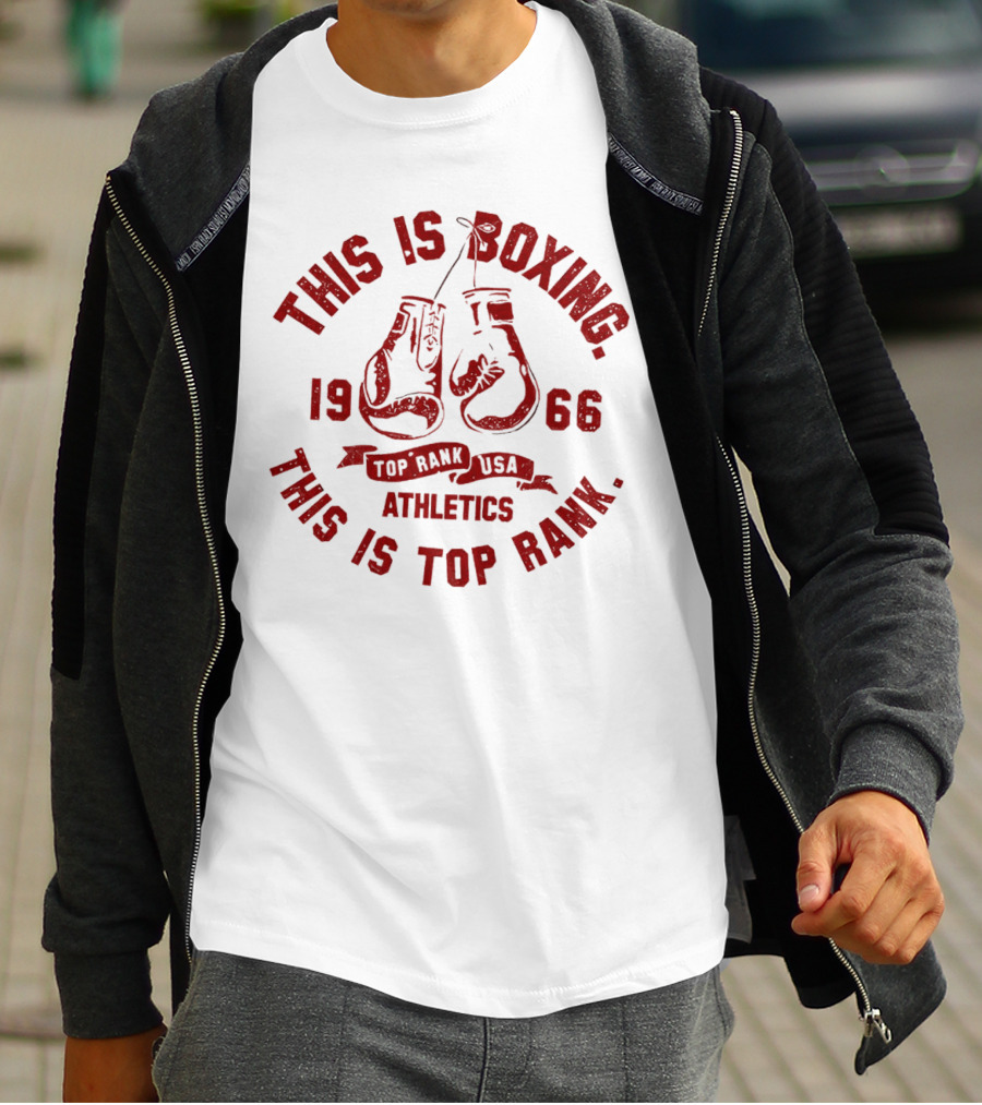 This Is Boxing 1966 Top Rank USA Athletics T-Shirt
