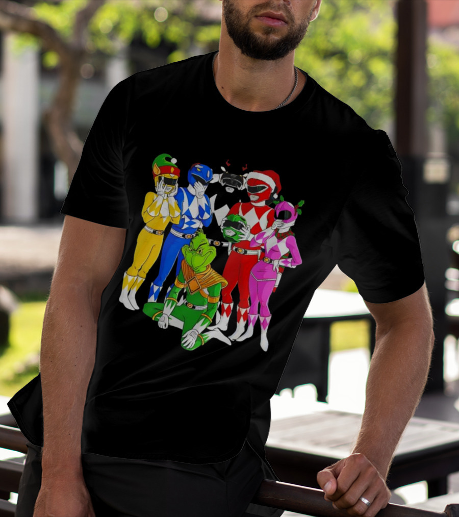Grinch Rangers Christmas Power T-Shirt