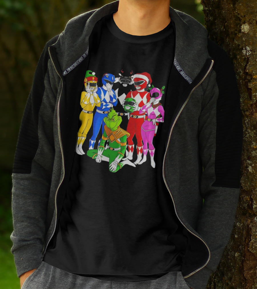 Grinch Rangers Christmas Power T-Shirt