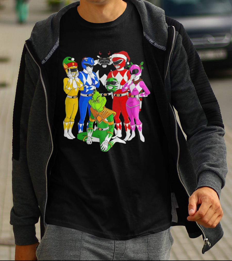 Grinch Rangers Christmas Power T-Shirt