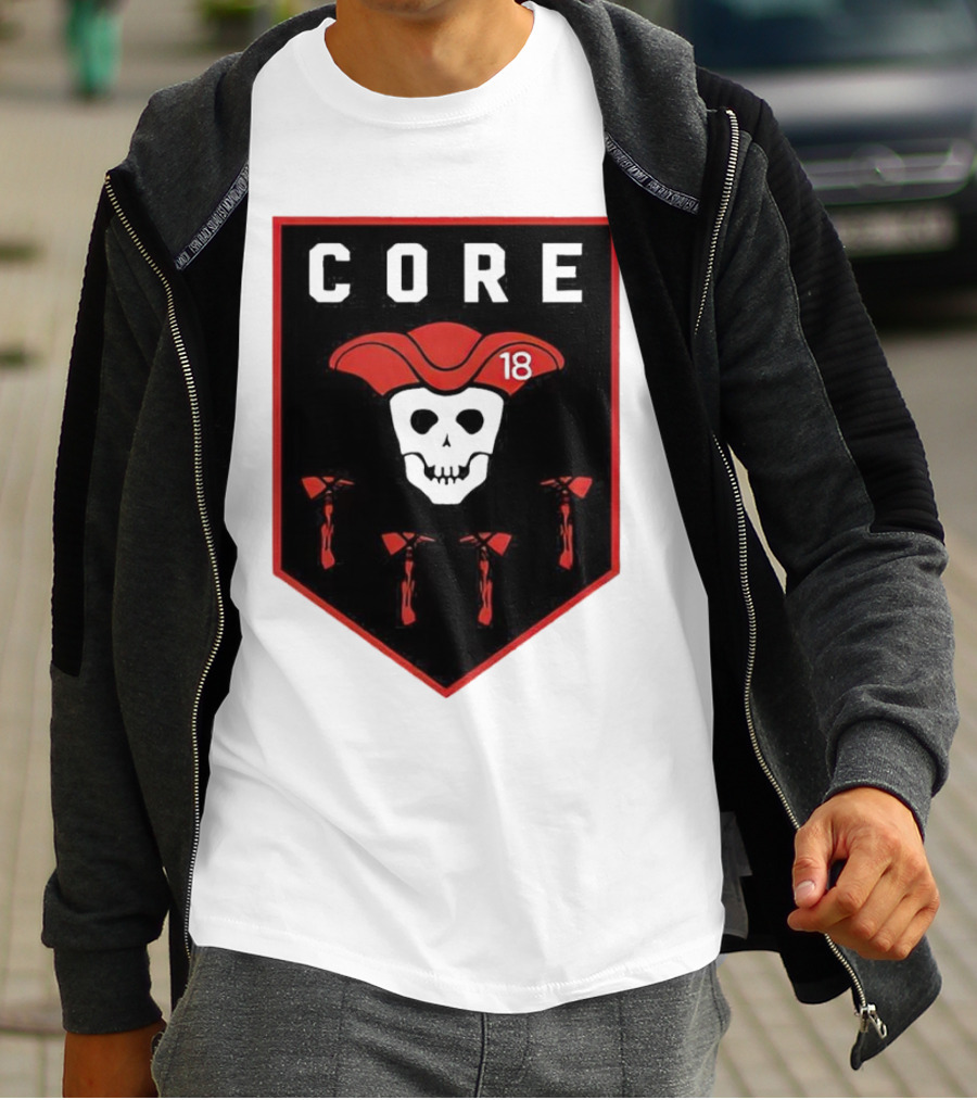 CORE Pirate Skull 18 Emblem T-Shirt