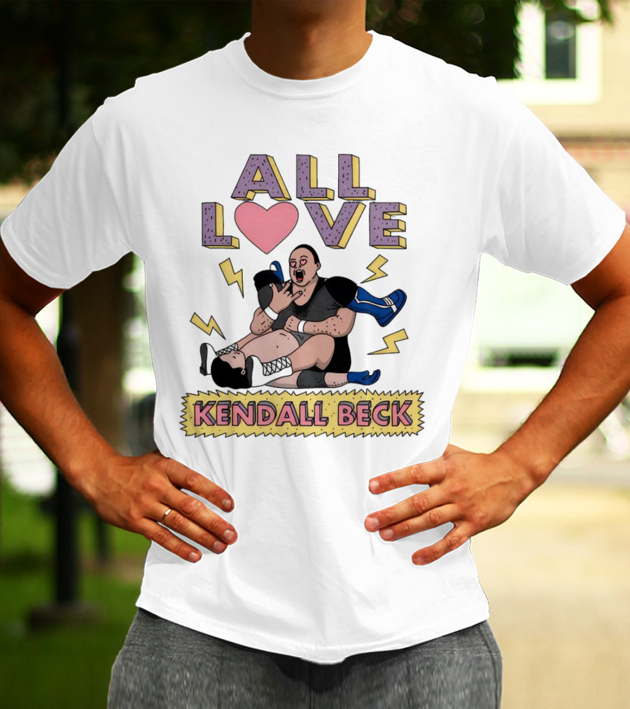 Kendall Beck All Love Wrestling 90s Iconic T-Shirt