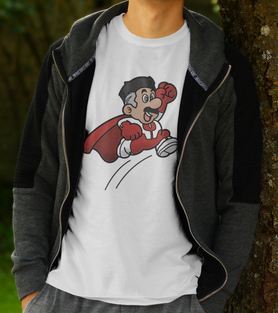 Omni Mario Superhero Jumping Manoeuver T-Shirt