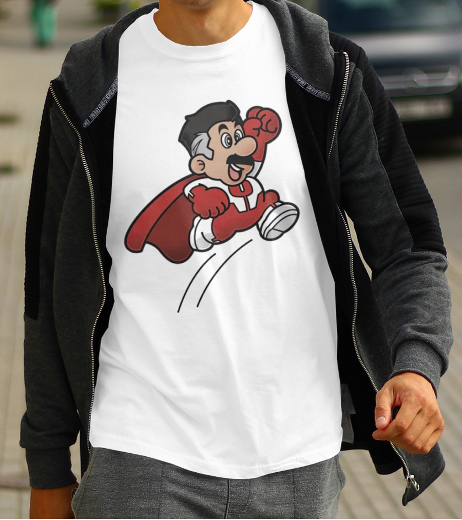 Omni Mario Superhero Jumping Manoeuver T-Shirt