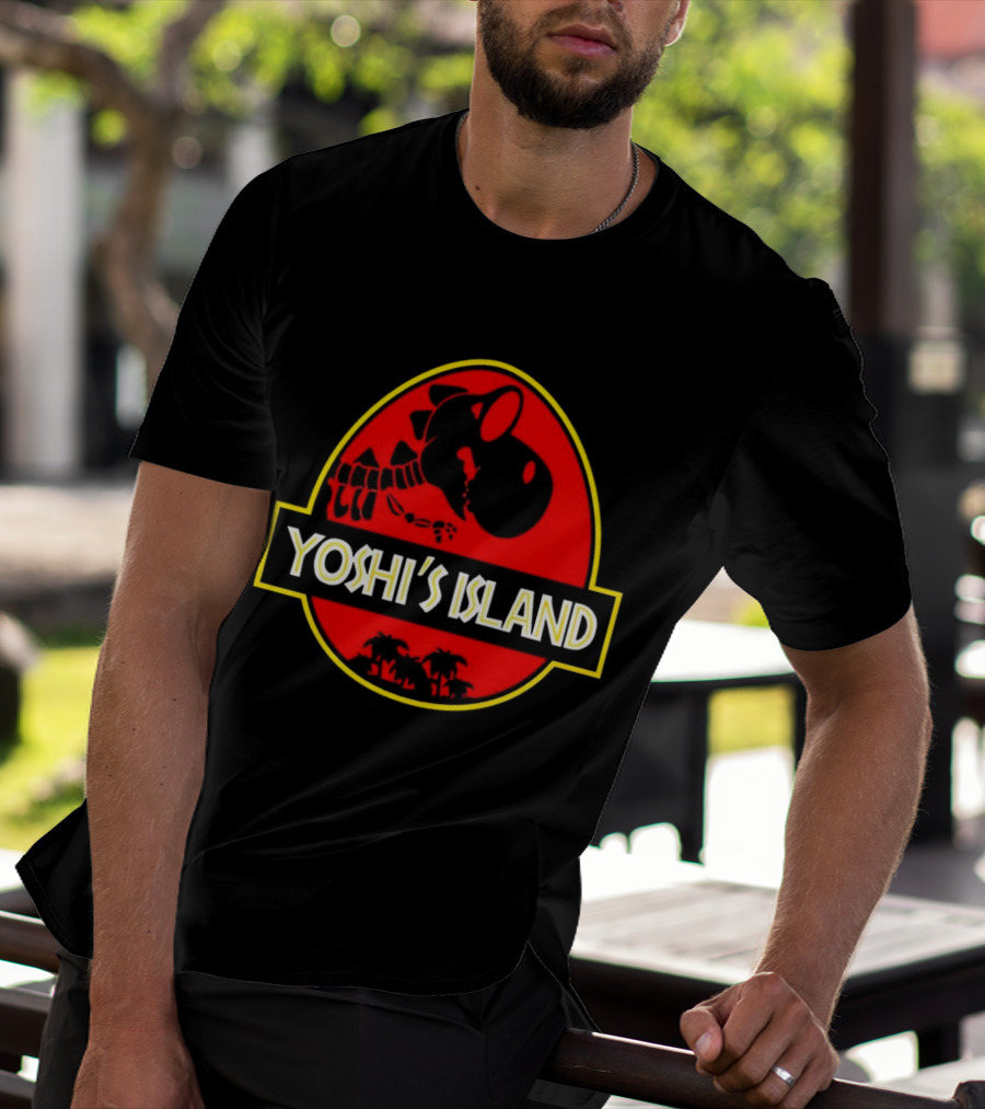 Jurassic Park Yoshi’s Island Logo Crossover T-Shirt
