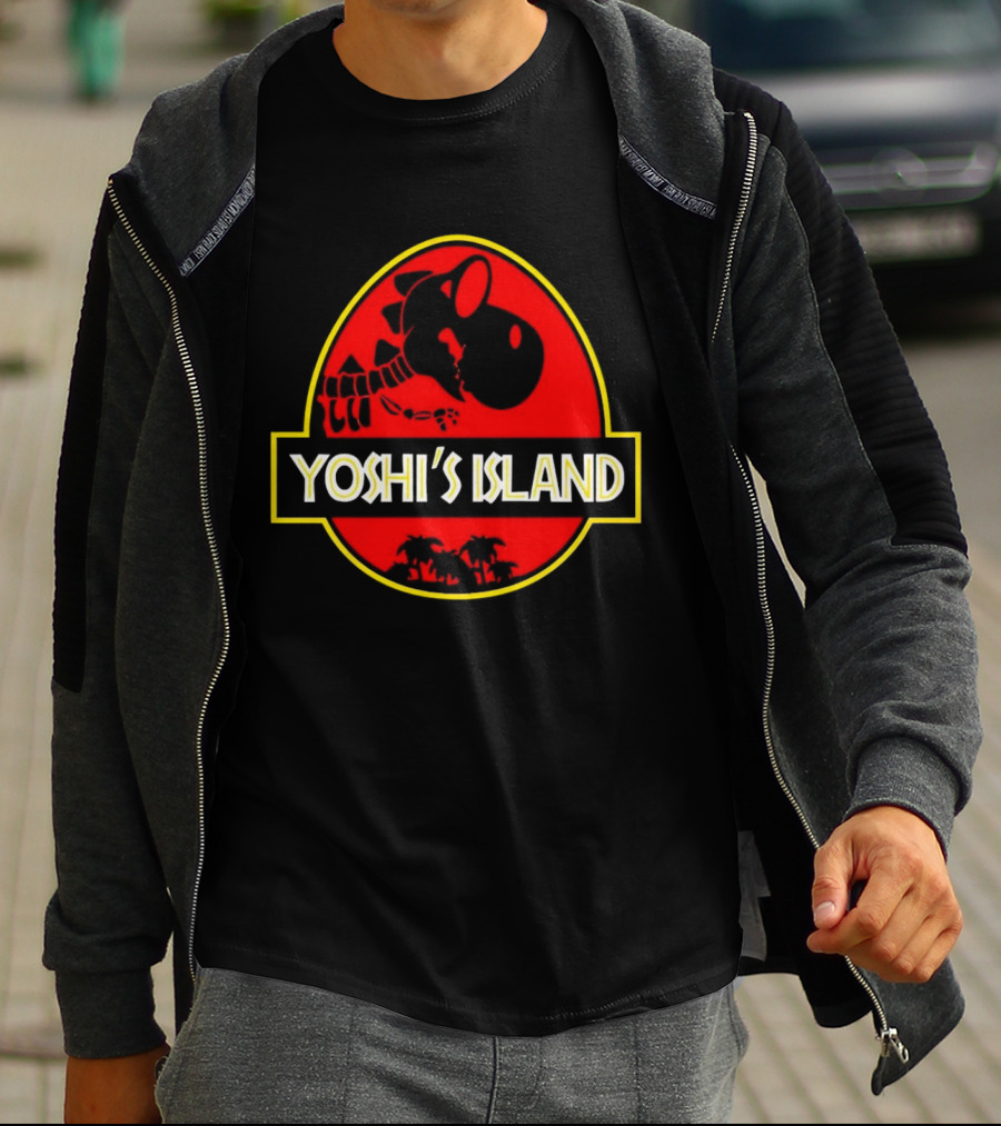 Jurassic Park Yoshi’s Island Logo Crossover T-Shirt