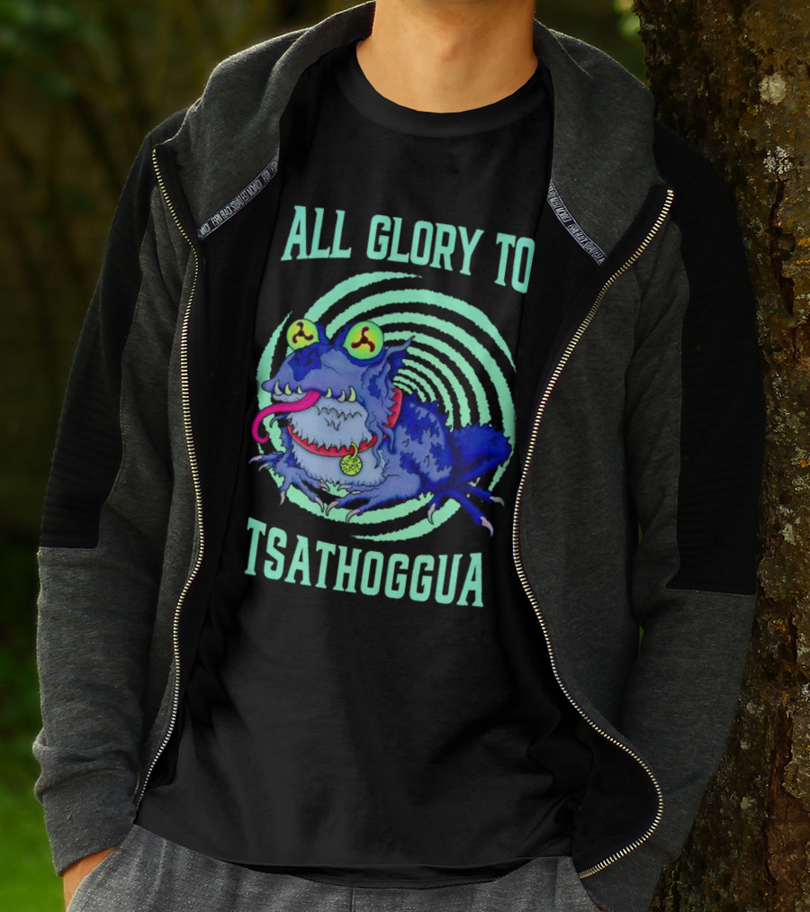 All Glory To Tsathoggua Spiral Eyed Creature T-Shirt