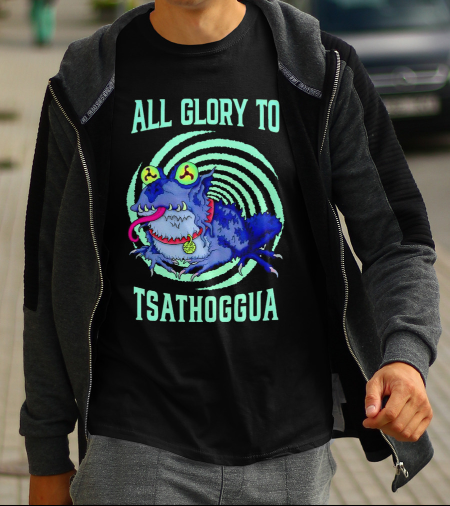 All Glory To Tsathoggua Spiral Eyed Creature T-Shirt