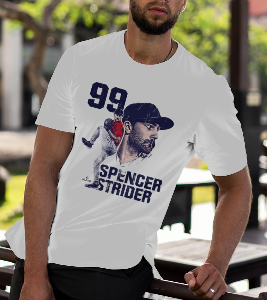 Spencer Strider 99 Atlanta Braves Vintage Players T-Shirt