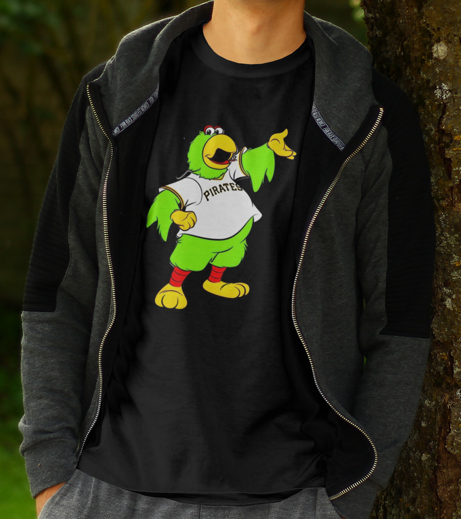 Pittsburgh Pirates Parrot Mascot Cheerful T-Shirt