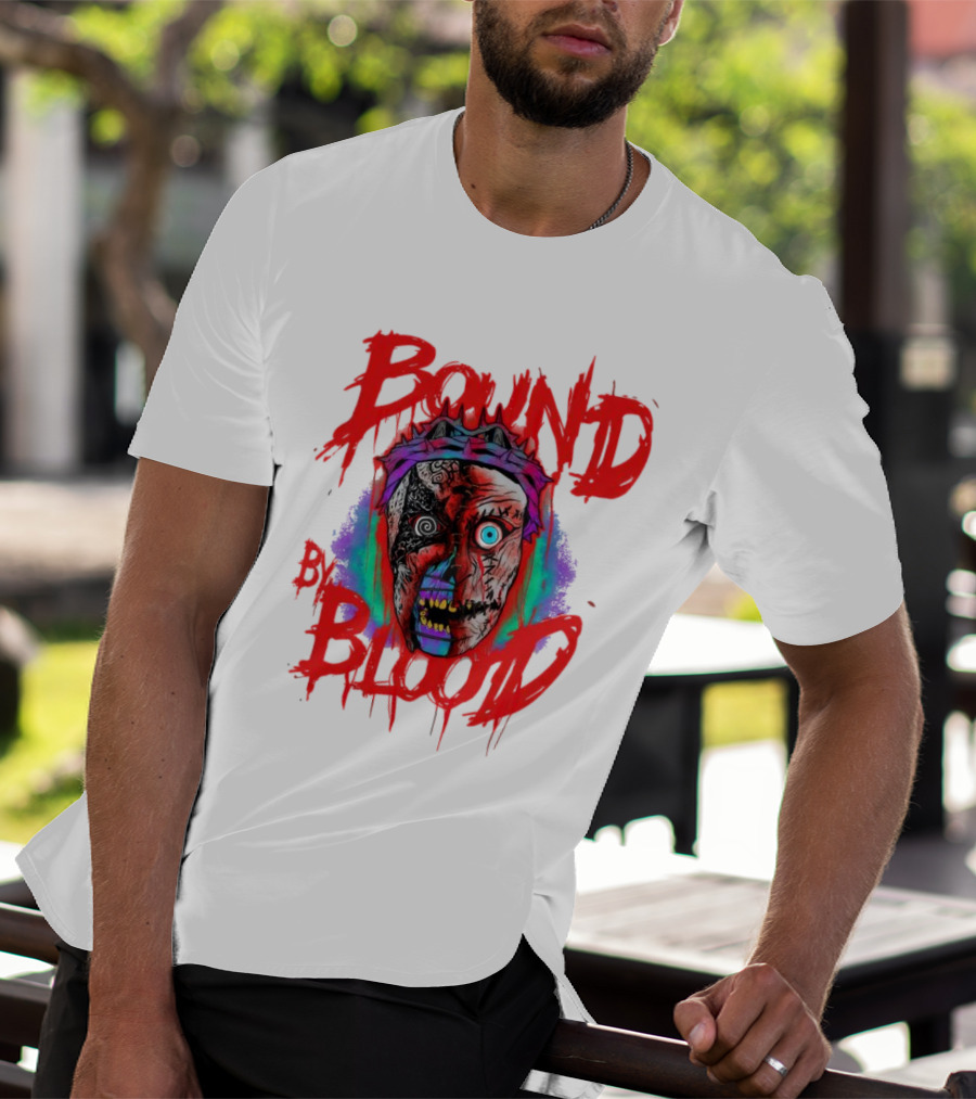 Bound By Blood Horror Mask Horror Clown T-Shirt