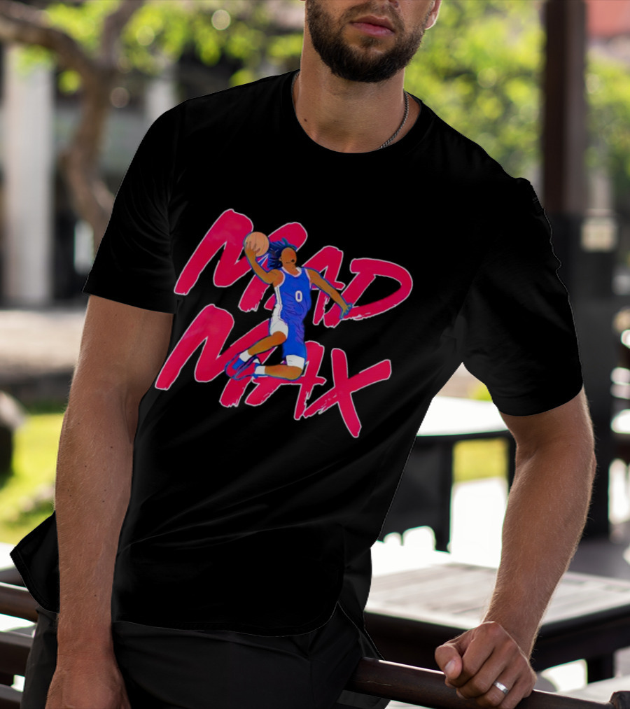 Philadelphia 76ers Tyrese Maxey Mad Max Basketball T-Shirt