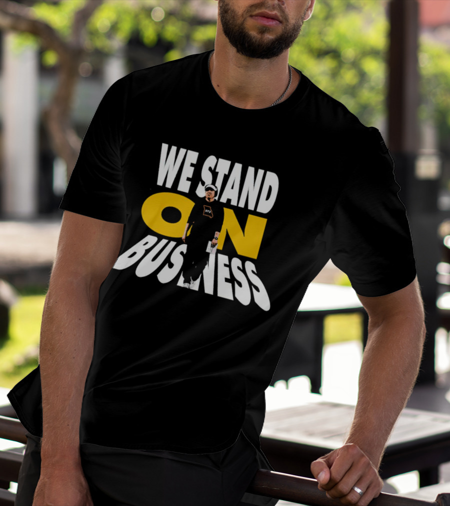 We Stand On Business 673 Brand Apparel Icon With Figure T-Shirt