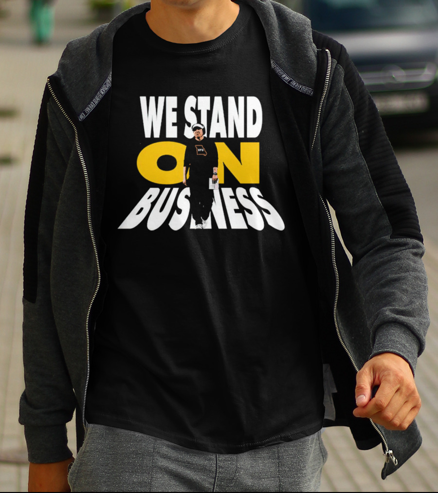 We Stand On Business 673 Brand Apparel Icon With Figure T-Shirt