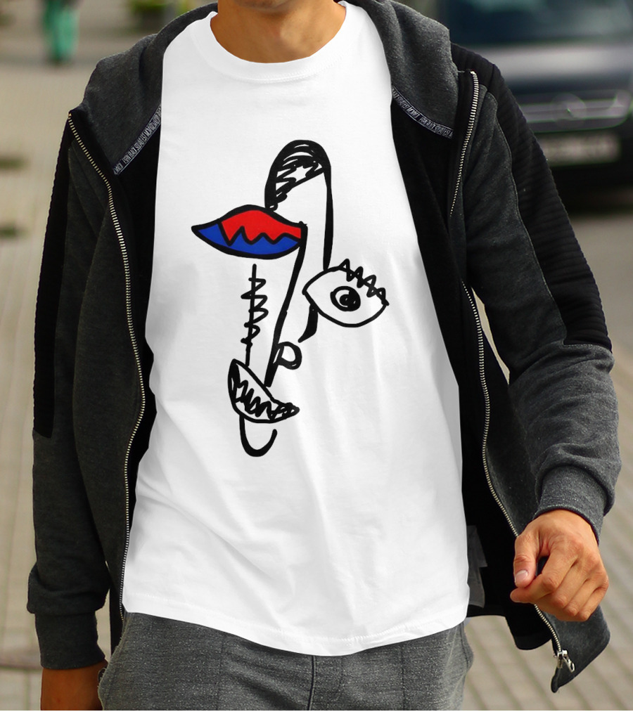 Beyond Graf’s Latest Abstract Picasso Face Disconnected Lines And Shapes T-Shirt