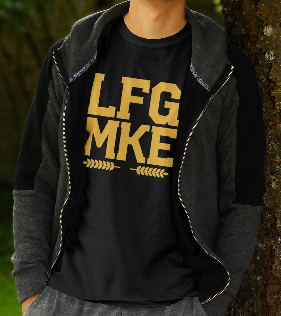 LFG MKE Milwaukee Brewers Fan Slogan With Wheat T-Shirt