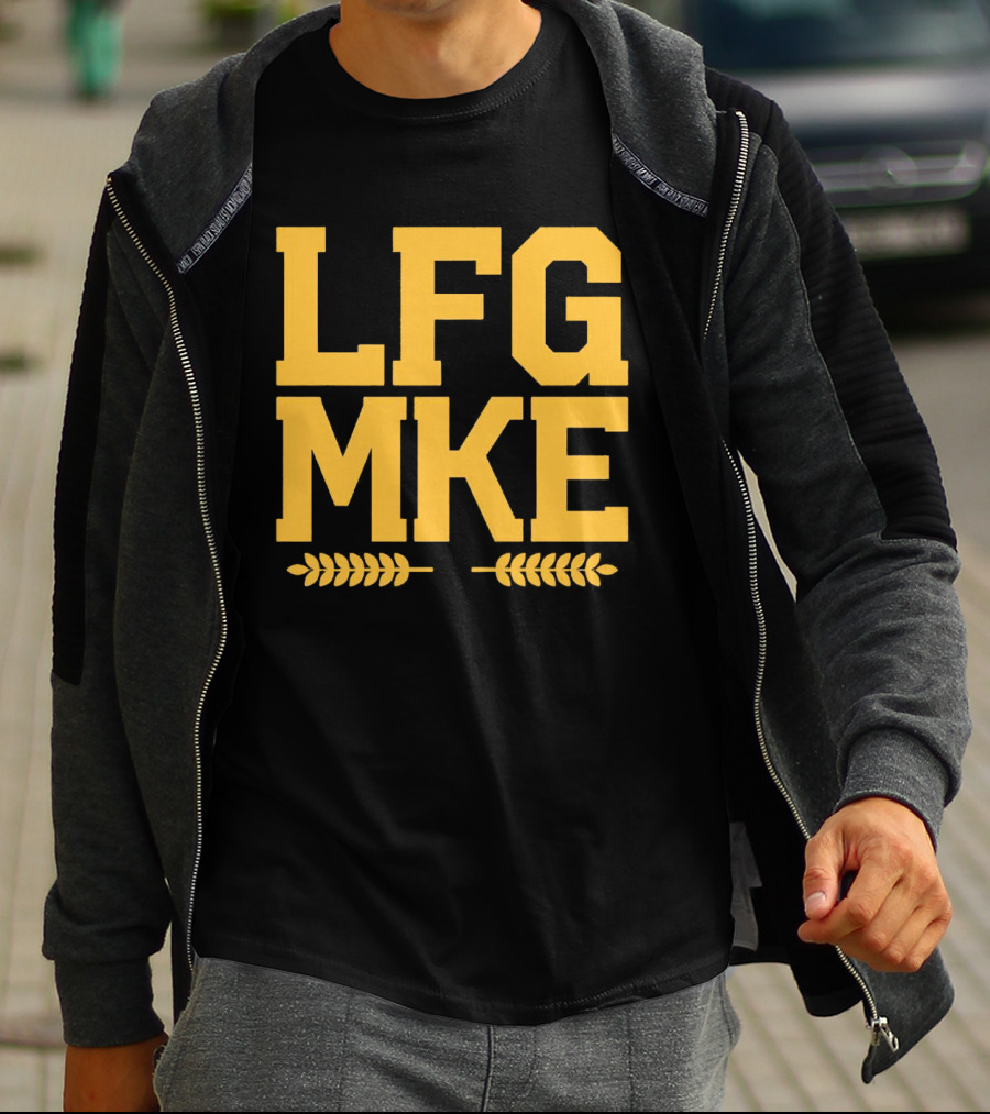 LFG MKE Milwaukee Brewers Fan Slogan With Wheat T-Shirt