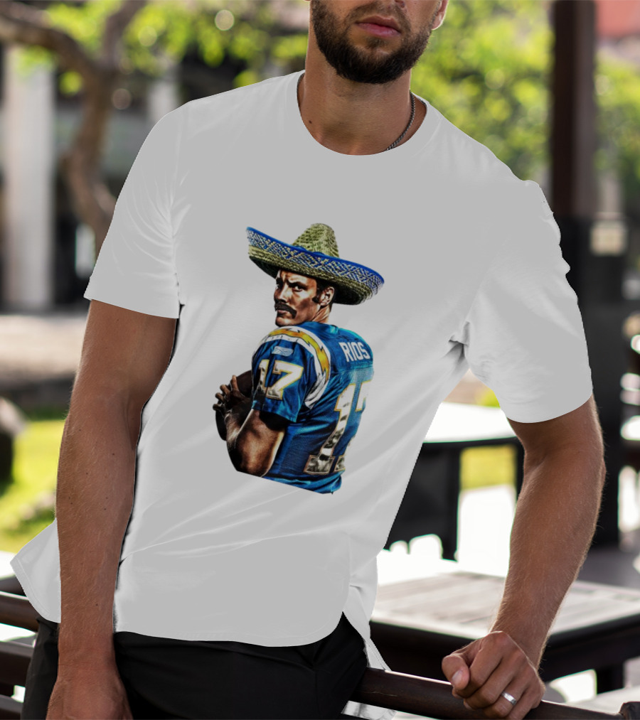 Rios 17 Los Angeles Chargers Sombrero T-Shirt