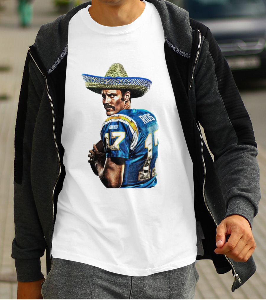 Rios 17 Los Angeles Chargers Sombrero T-Shirt