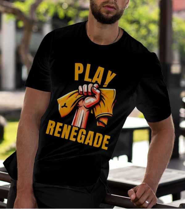 Play Renegade Hand Holding Yellow Towel T-Shirt