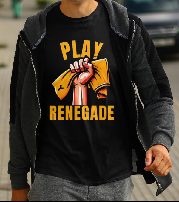 Play Renegade Hand Holding Yellow Towel T-Shirt